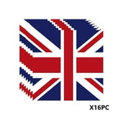 Hxlamzoo UK Independence Day \u0026 VE Day 80th Anniversary Party Supplies - Eco-Friendly Disposable Tableware Set with British Flag Design for Home Garden Celebrations (16 Paper Cups Included)